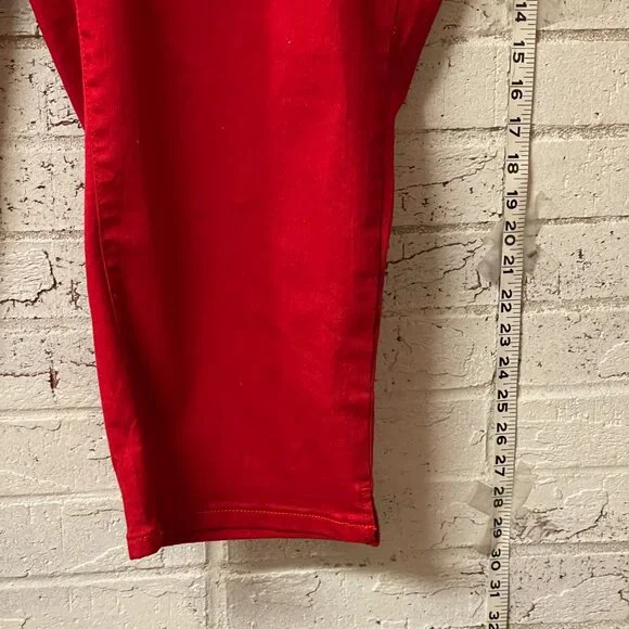 Westport Signature Fit Capri Pants - Bold Red (Size 24W) - Picture 4 of 11